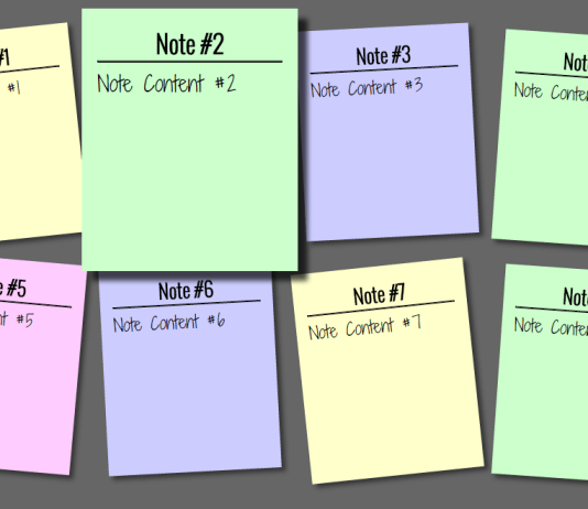 sticky note effect using html and css