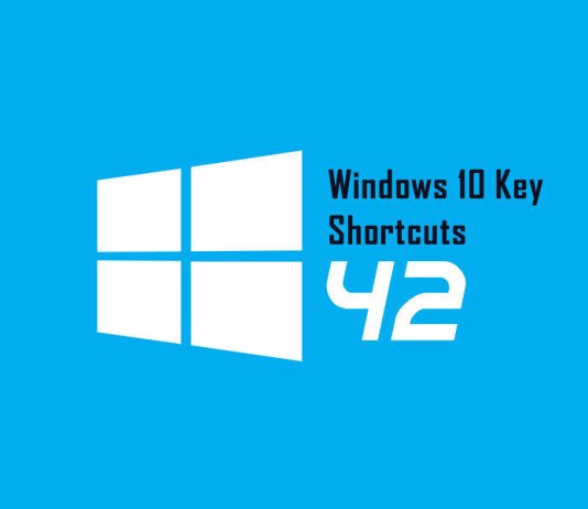 windows 10 key shortcuts