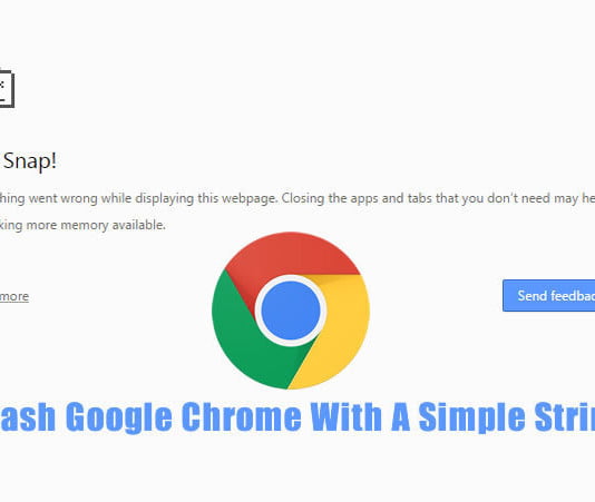 Crash Google Chrome