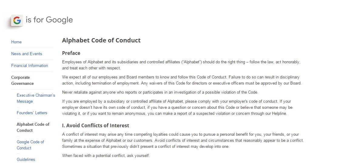 Google-Alphabet-Code-of-conduct