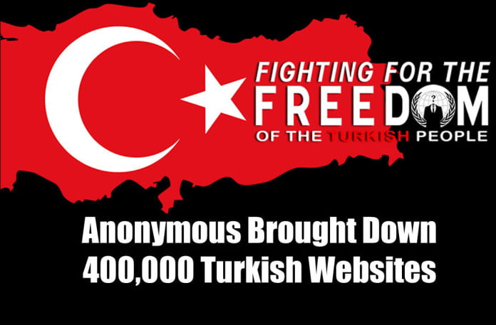 Anonymous Brought Down Turkish Websites