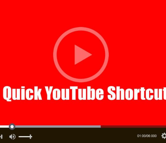 Quick YouTube Shortcuts