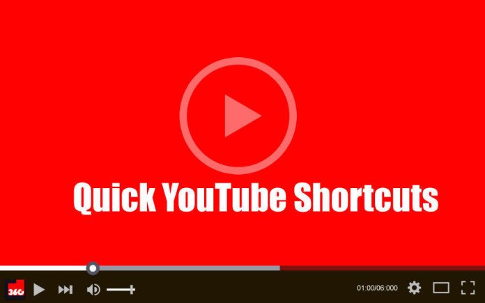 youtube shortcuts