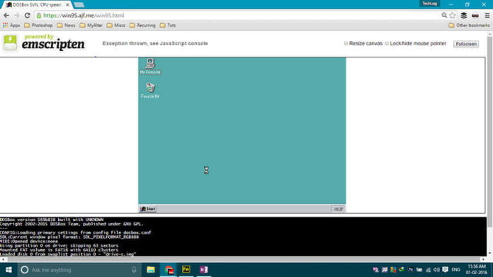 run Windows 95 in your browser