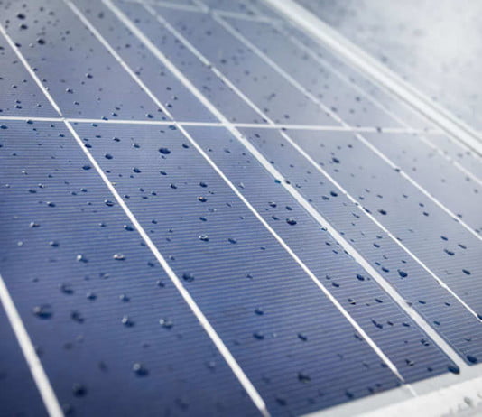 Solar Cell Generates Power from Raindrops