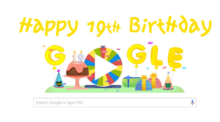 google birthday surprise spin