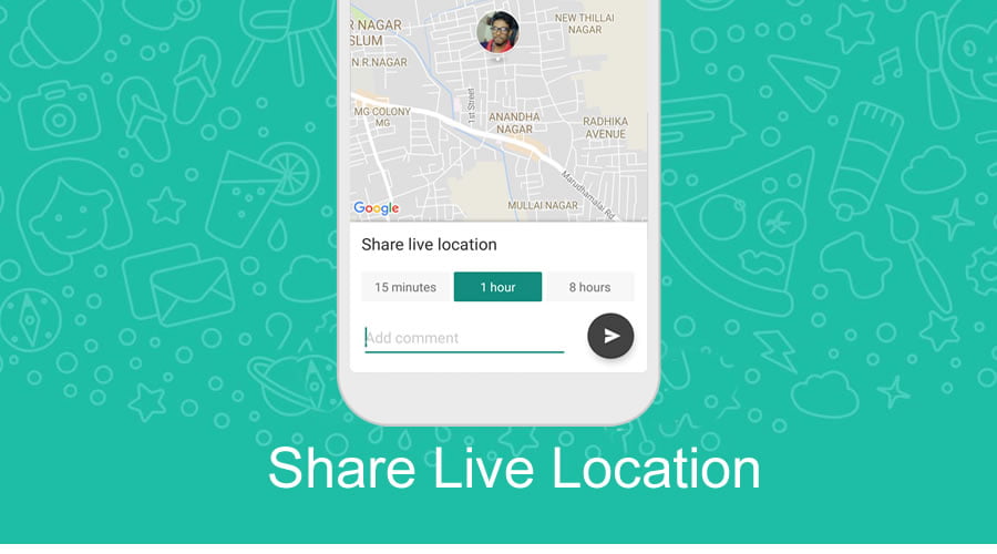 WhatsApp Share live location feature