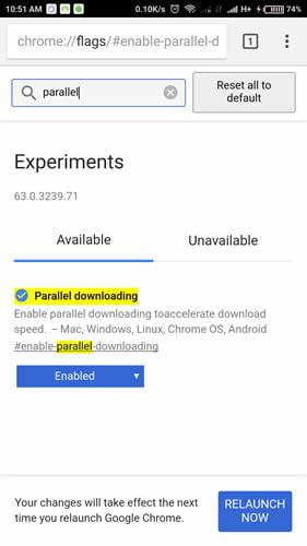 Enable Parallel Download Feature in Google Chrome for Android