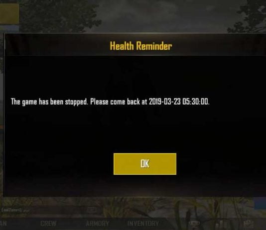 PUBG Mobile 6-hour per day restriction in India