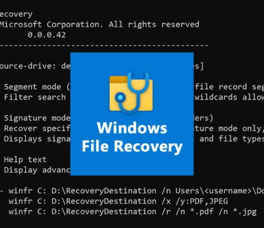 Windows File Recovery Tool