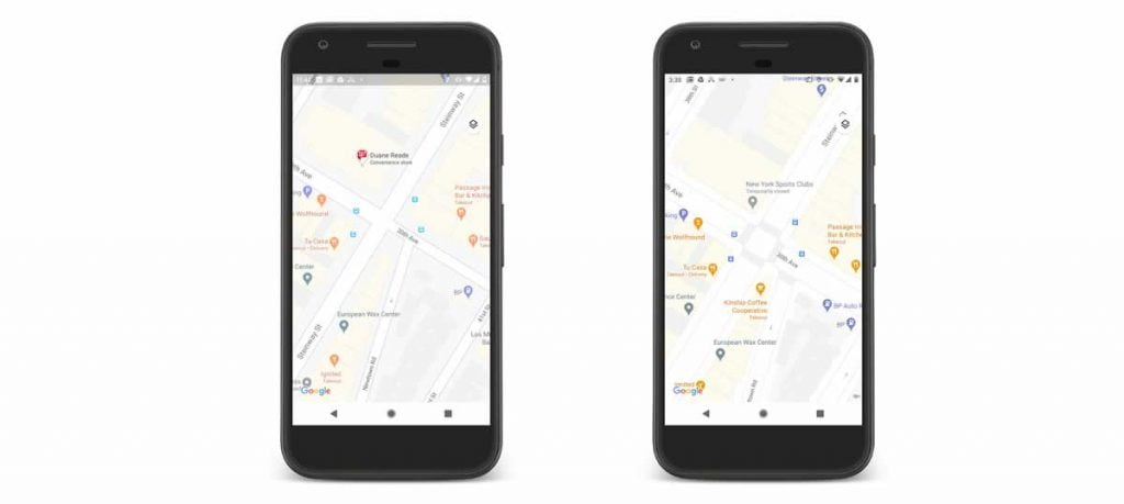 Google Maps detailed street map