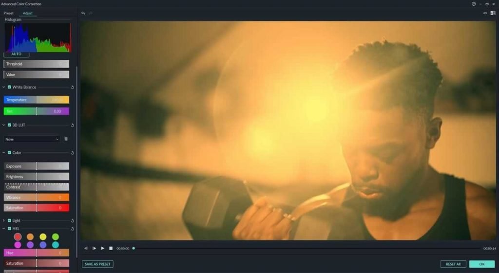 Color Grade Videos Using Filmora