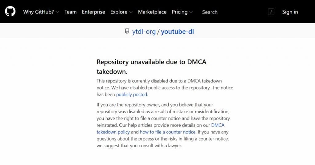 after help incident github dmca process