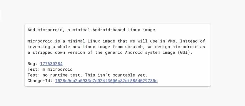 MicroDroid Linux based Android version