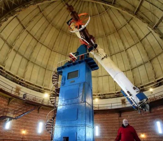 largest refractor telescope in the world at the Yerkes Observatory