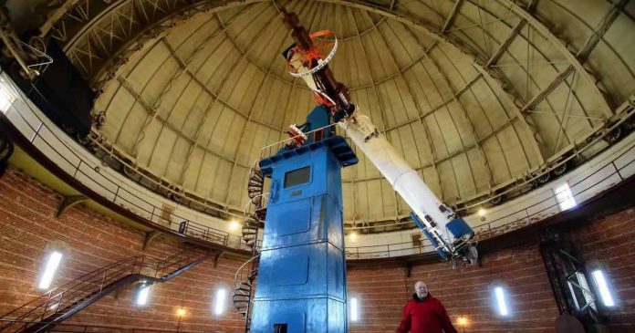 largest refractor telescope in the world at the Yerkes Observatory