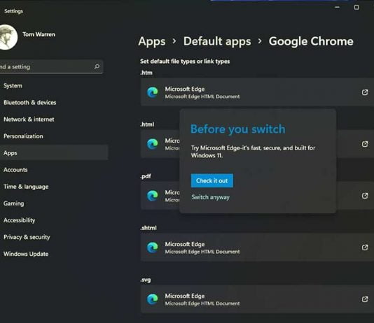 Forcing Edge in Windows 11