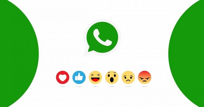 WhatsApp message reactions feature
