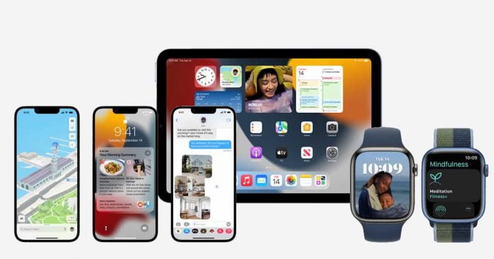 iOS 15, iPadOS 15 And watchOS 8