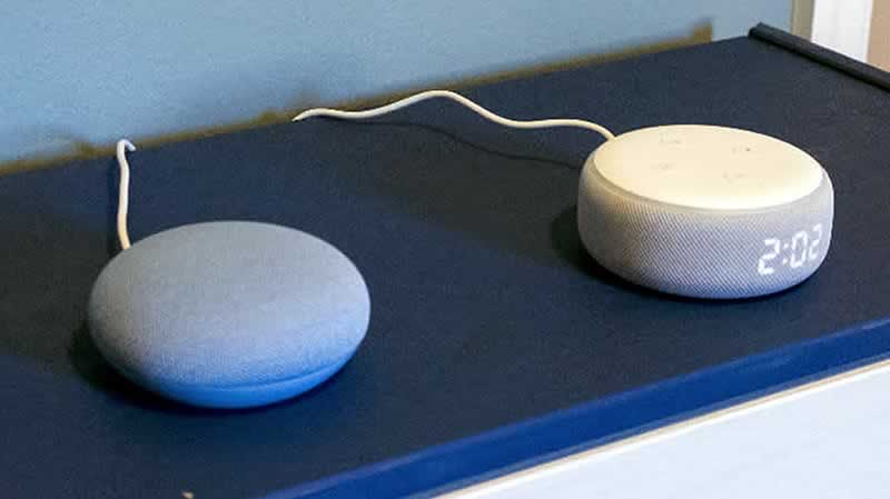 Google Nest and Amazon Echo