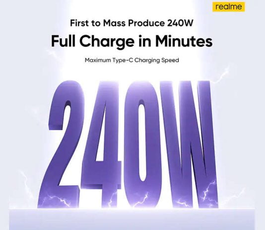 Realme 240W Fast Charging Technology