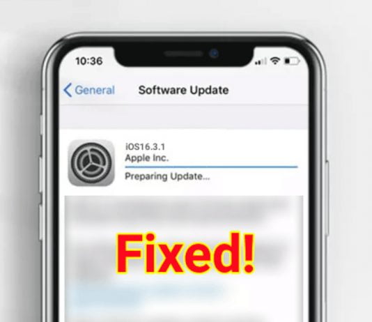 iPhone Stuck on Preparing Update