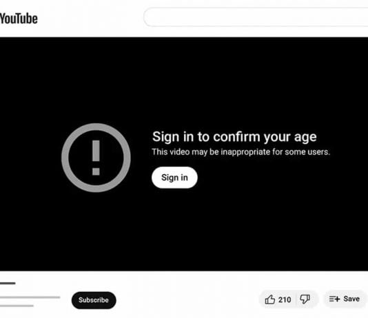 Age-restricting YouTube videos