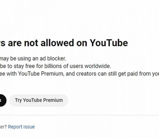 Youtube blocks users with Ad Blockers